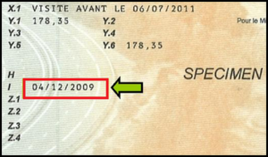 DATE emission carte grise